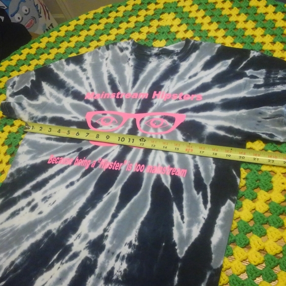 🕶️ Hipsters Tie-dye Shirt Mainstream Hipster Pink - Picture 7 of 8